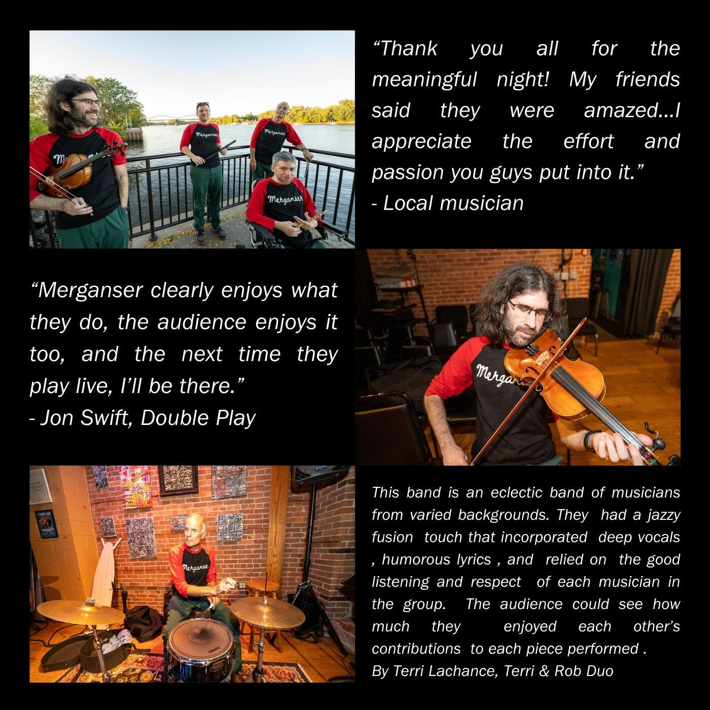 Merganser Testimonials Testimonials for Merganser